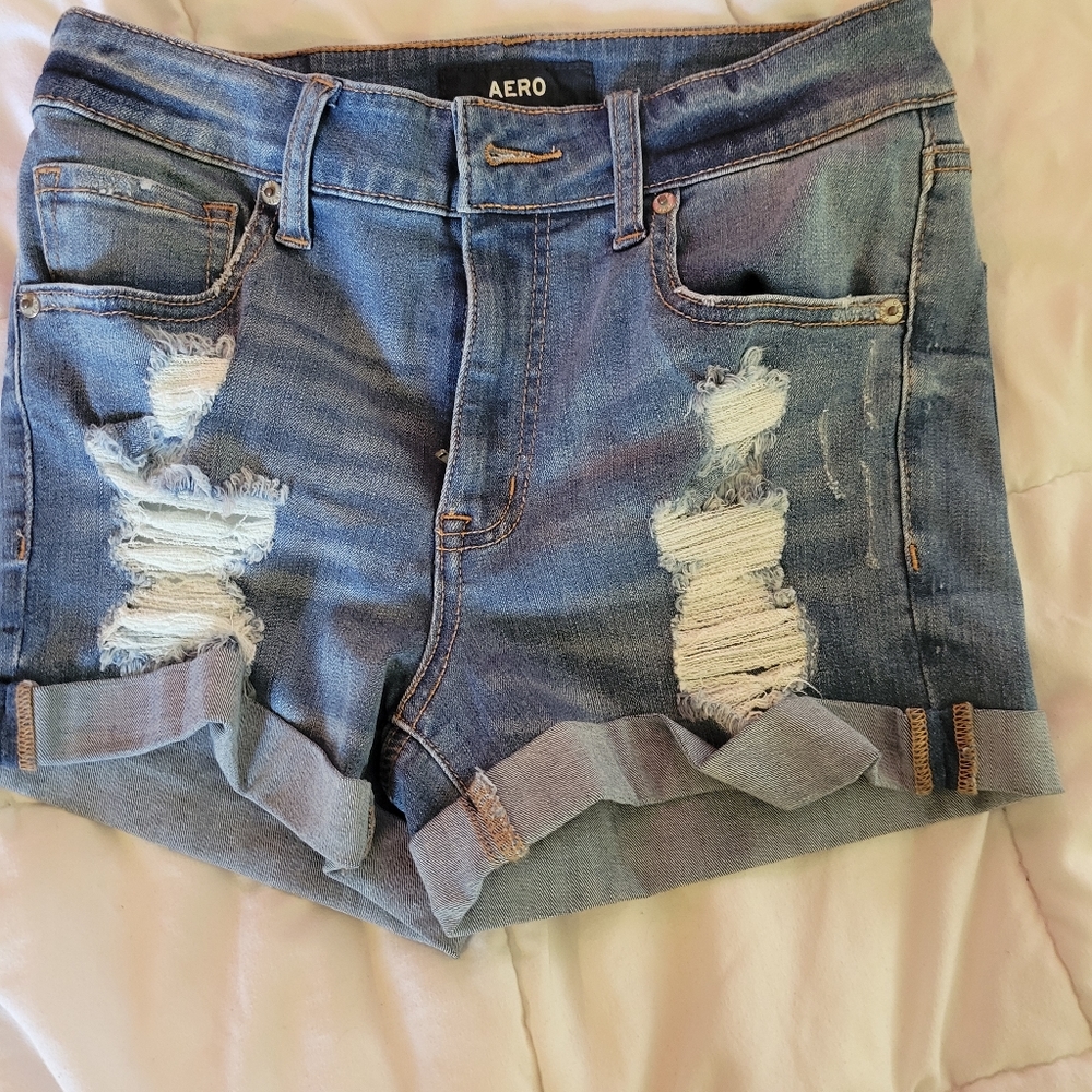 Aeropostale High Rise Midi Shorts (never worn)
